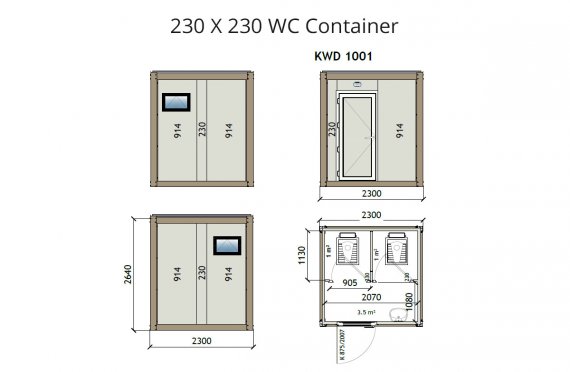 Konteiner Wc KW2 230x230