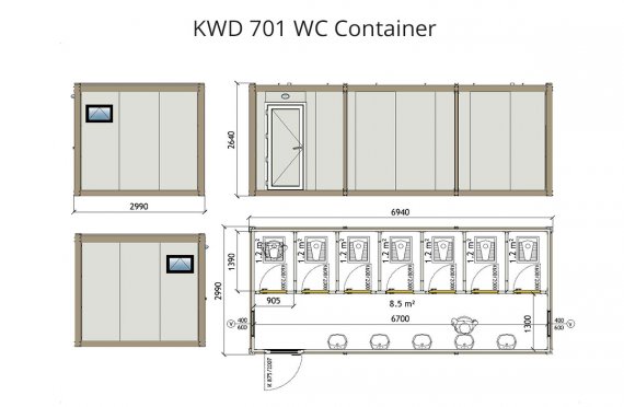 Konteiner Wc KWD 701
