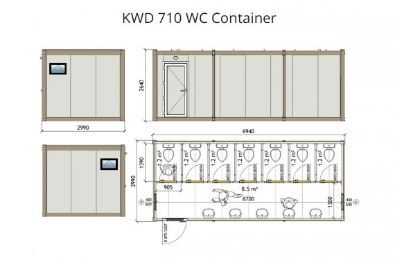 Konteiner Wc KWD 710