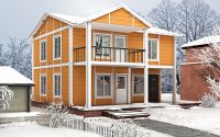 112 m² Shtëpi të Prefabrikuara Dykatëshe