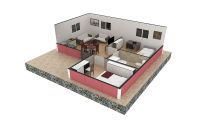 49 m² Shtëpi të Prefabrikuara Dykatëshe
