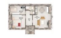 71 m² Shtëpi të Prefabrikuara Dykatëshe