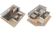91 m² Shtëpi të Prefabrikuara Dykatëshe